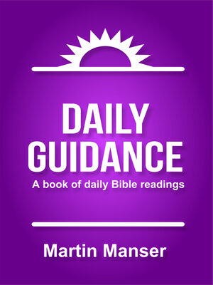 cover image of Daily Guidance: a Book of Daily Bible Readings